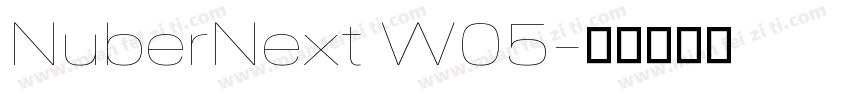 NuberNext W05字体转换